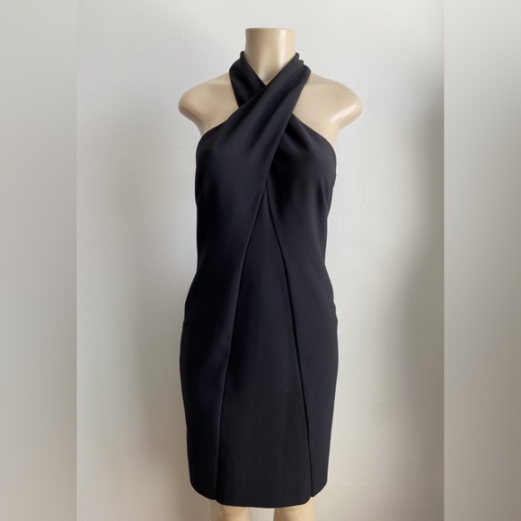 $548‼️Kobi Halperin Black Prima Halter Bodycon Sheath
Dress LBD Modern Designer - Picture 8 of 13
